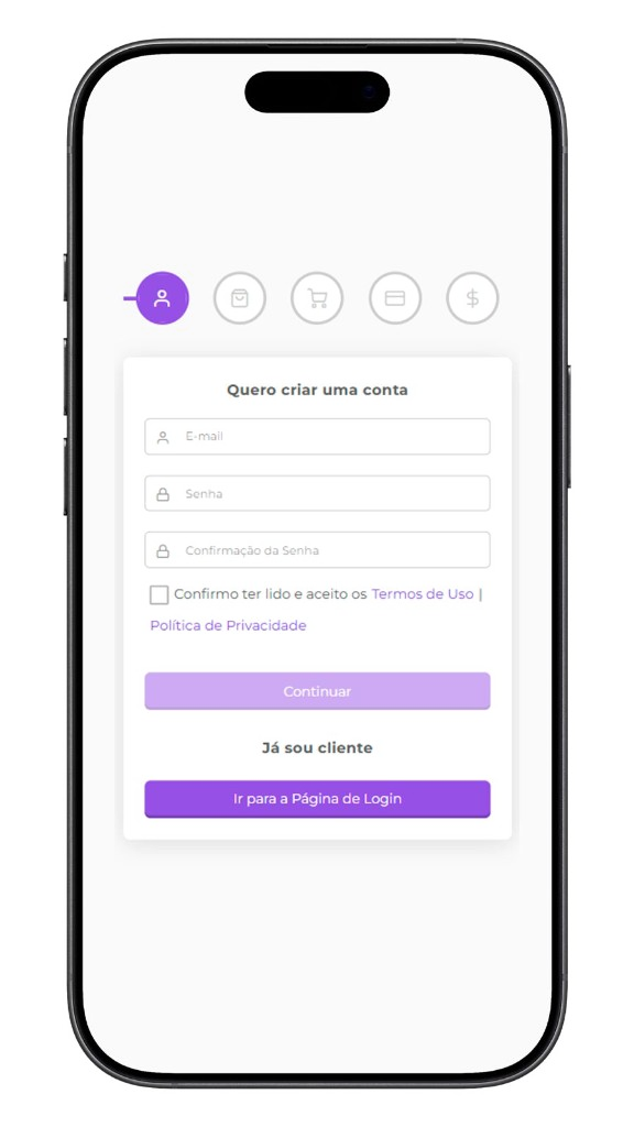 Crie sua conta gratuita