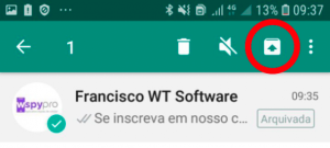 Onde ficam as mensagens ocultas no WhatsApp?